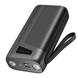XEGNER Portable Charger, Power Bank 30000mAh Ultra High Capacity, Battery Pack Charger with Dual Outputs, 6W Bright Flashlight, Portable Phone Charger for iPhone, Samsung, Pixel, Pad, and More