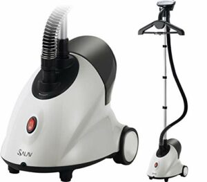 SALAV GS18-DJ Standing Garment Steamer with Roll Wheels for Easy Movement, 1.8L Water Tank for 1 Hour Continuous Steaming, Adjustable Pole for Storage, 1500 watts