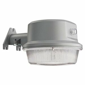 Lithonia Lighting Gray Outdoor Integrated LED 4000K Area Light with Dusk to Dawn Photocell
