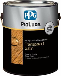 PPG ProLuxe 23 Top Coat R.E. Wood Finish, 1 Gallon, 078 Natural