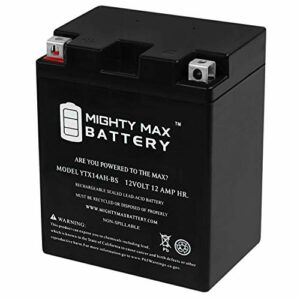 Mighty Max Battery YTX14AH-BS 12V 12Ah Battery for Polaris 570 Sportsman 2017 Brand Product