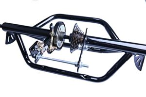 Trike Rear Axle,Tricycle Conversion Kit 7 Speed, 5/8Inch Axle(15.8mm)，Black Or White Frame .This Tricycle Part Suitable for Adult Bicycle Or Motorcycle. (Black)