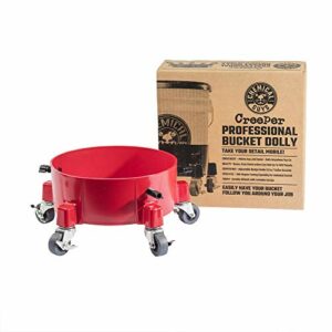 Chemical Guys ‎ACC1001R Creeper Rolling Bucket Dolly for Car Washing, Detailing, Garage & More , Red