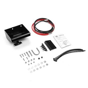 Kemimoto Battery Relocation Kit, Battery Relocate Box Compatible with Polaris Sportsman 450 570 Accessories 2014-2021 with Battery Box Wires