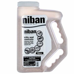 Niban Nisus FG Granular Pest Control Insecticide Bait 4 LB Shaker, Clear
