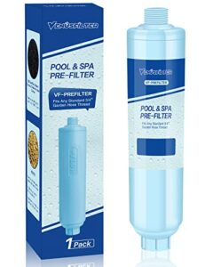 VENUSFILTER Garden Hose Filter for Filling Hot Tub, Pool, Spa, Greatly Reduces Sediment, Chlorine, Heavy Metals and Odors, Standard 3/4