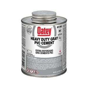 Oatey 31095 Heavy Duty Cement, 16 oz, PVC Gray, 16 Fluid Ounces