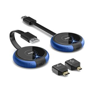 Wireless HDMI Transmitter and Receiver Kit 4K, AIMIBO Casting 2.4/5GHz Stable Video/Audio to Monitor, Projector, HDTV, Wireless HDMI Extender 165FT/50M Long Range for Laptop, PC, Camera, Blu-ray, PS5