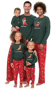 PajamaGram Men's Christmas Pajamas for Family, Red & Green, XL