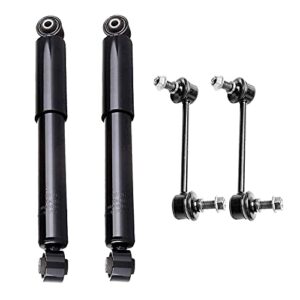 Detroit Axle - Rear Shocks Absorber Assembly + Sway Bar Links Replacement for Honda Pilot Acura MDX - 4pc Set