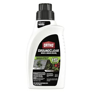 Ortho GroundClear Weed & Grass Killer2: Concentrate, Quickly Kills Crabgrass, Dandelions and More, For Organic Use, 32 oz.