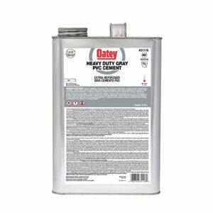 Oatey 31118 Gallon PVC Heavy Duty Gray Cement with Wide Mouth