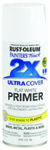 Rust-Oleum 249058 Painter's Touch 2X Ultra Cover, 12 Fl Oz (Pack of 1), Flat White Primer, 12 Ounce