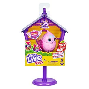 Little Live Pets - Lil' Bird & Bird House: Princess Polly | Linkable Bird Houses, New Moving Bird Heads with 20 + Sounds, and Reacts to Touch