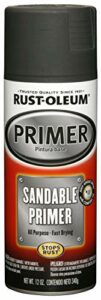 Rust-Oleum 249418 Automotive Sandable Primer Spray Paint, 12 Fl Oz (Pack of 1), Black
