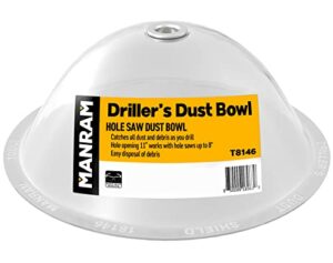 Hole Saw Dust Bowl - Dust Bowl for Hole Saw, for Installing Recessed Lights and Works with All Hole Saws