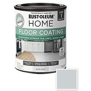 Rust-Oleum 358874 Floor Coating Base Coat Pearl Gray Quart
