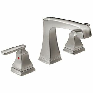 Delta Faucet Ashlyn Widespread Bathroom Faucet Brushed Nickel, Bathroom Faucet 3 Hole, Diamond Seal Technology, Metal Drain Assembly, Stainless 3564-SSMPU-DST