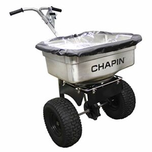 Chapin International Chapin 82500 100-Pound Stainless Steel Professional Salt Spreader, Silver