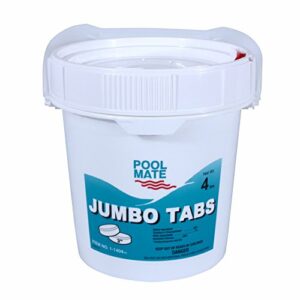 Pool Mate 1-1404 Jumbo Swimming Pool Chlorine Tabs, 4-Pounds