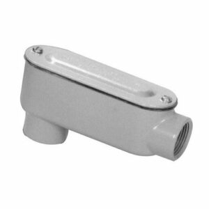 Morris 14050 Rigid Conduit Body, Aluminum, Type LB, Threaded with Cover and Gasket, 1/2