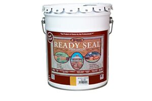 Ready Seal 505 Exterior Stain and Sealer for Wood, 5-Gallon, Light Oak