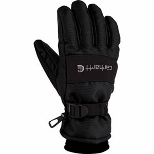 Carhartt Men's WP Waterproof Insulated Glove, Black, Large