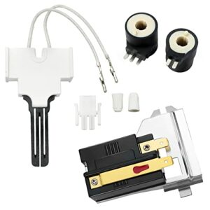 338906 Gas Dryer Flame Sensor 279834 Gas Valve Solenoid Coils 279311 Ignitor Kit by Blutoget - Gas Dryer Repair Kit - Compatible with Whirlpool, Ken-more Dryers - Replaces WP338906 AP3094251 PS334310