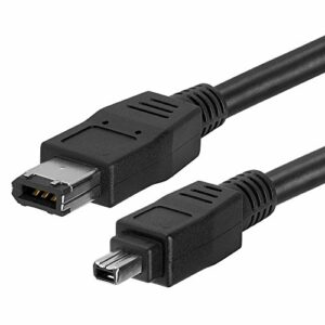 Bizlander Firewire DV Cable 4 Pin to 6 Pin for Canon GL1 and GL2 Mini DV Camcorder and Canon ZR Series Camcorders