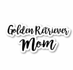 Golden Retriever Sticker Dog Mom Stickers - Laptop Stickers - 2.5