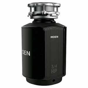 Moen GXS75C Host Series 3/4 HP Continuous Feed Garbage Disposal with Sound Reduction, Power Cord Included