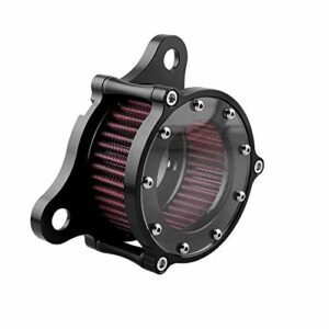 Air Cleaner Intake Filter System Kit For Harley Davidson Sportster XL883 XL883N XL883R XL883P XL1200 XL1200L XL1200X Iron 883 Forty Eight XL1200X 2004-2016 Billet Aluminum CNC Machined Washable