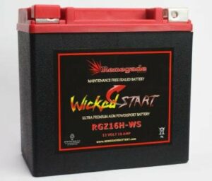 RGZ16H-WS 350+ CCA's; Replacement Battery for Honda (2016, 2017, 2018, 2019, 2020, 2021) SXS1000M3 Pioneer 1000 / SXS1000M5 Pioneer 1000