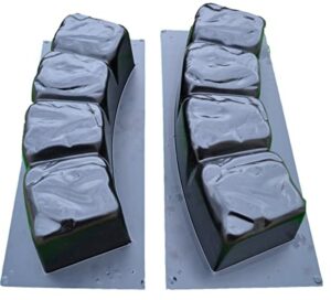 SvitMolds Concrete molds DIY 2 MOLDS 47.2 inch Round Edge Stone Concrete Mold Edging Border ABS Plastic #BR04