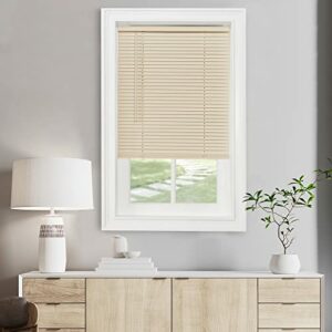 Cordless Light Filtering Mini Blind - 29 Inch Length, 64 Inch Height, 1