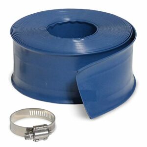 Milliard 50 ft Heavy Duty Backwash Hose, Great for Water Disposal - Weather and Chemical Resistant - 2 inch Diameter