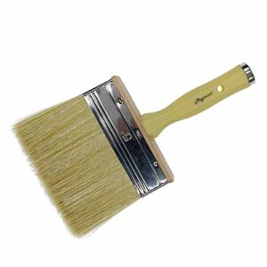 Magimate Deck Brush for Applying Stain, 5-inch Paint Brush, Medium Size for Quick Decking, Fence, Walls and Furniture Paint Application, Handle Threaded for Extension Use