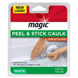 Magic American Tub/Floor Peel and Stick Caulk, 1-1/4