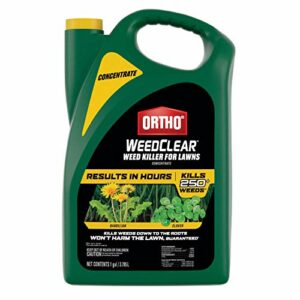 Ortho WeedClear Weed Killer for Lawns Concentrate: Treats up to 64,000 sq. ft., Won't Harm Grass (When Used as Directed), Kills Dandelion & Clover, 1 gal.