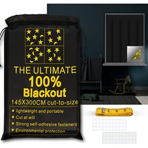 [2022 Upgraded] Portable Blackout Shades (118