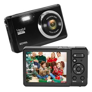 Digital Camera, 20MP Digital Point and Shoot Cameras for Photography Full HD 1080P Kids Camera Mini Video Camera with 2.8 Inch Screen 8X Digital Zoom Camera for Kids/Teens/Beginners/Seniors (Black)