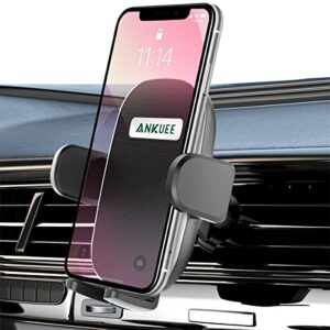 Car Phone Holder Mount for Air Vent, Hands Free Easy Clamp Universal Cell Phone Holder, Thick Case Big Phone Friendly Automobile Cradles, Compatible with All Android, iPhone 13/Max/XR, Samsung Galaxy