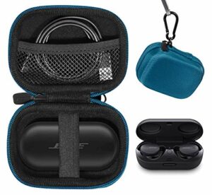 CaseSack case for Bose Sport Earbuds and QuietComfort Noise Cancelling Earbuds - True Wireless Earphones, Mesh Accessories Pocket, Compact Consolidation Carrying case