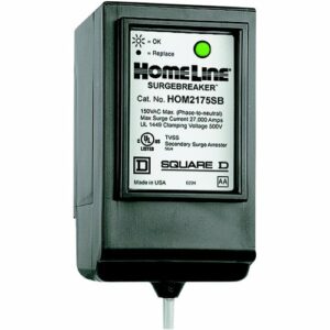 Square D - HOM2175SB Homeline SurgeBreaker, Surge Protection Device, 22.5kA, 120/240V, 1-Phase, 3-Wire