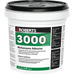 ROBERTS 3000-1 Vinyl and Carpet Adhesive , White