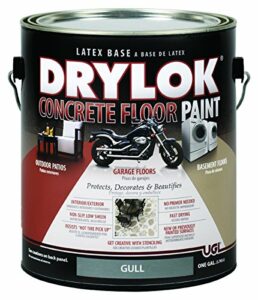 Drylok Concrete Floor Paint, 1 Gallon, Gull