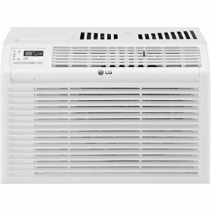 LG 6,000 BTU Window Conditioner, Cools 250 Sq.Ft. (10' x 25' Room Size), Quiet Operation, Electronic Control with Remote, 2 Cooling & Fan Speeds, 2-Way Air Deflection, Auto Restart, 115V, 6000, White