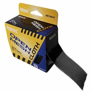 Robtec Open Mesh Abrasive Cloth - Heavy Duty Metal Scuffing Sanding Cloth to Remove Rust, Paint, Dirt, Grime, Scale from Copper, Aluminum, Brass, and Plastic Piping - 1-1.5