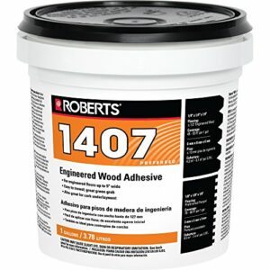 ROBERTS 1407-1 Engineered Wood Flooring Adhesive, 1 Gallon , Beige