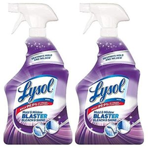 Lysol Mold & Mildew Foamer w. Bleach, Bathroom Cleaner Spray, 32oz (Pack of 2)
